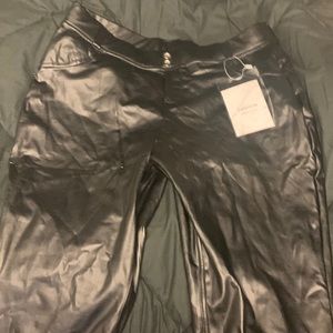 DALLNS Faux Leather Pants